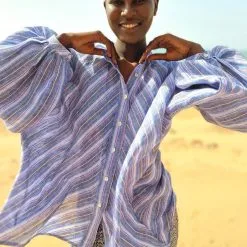 CLARAMONTE Blouse CHEVRON -Robes Soldes Boutique claramonte blouse chevron 3 scaled