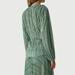 Forte_forte Top Lurex Pliss' -Robes Soldes Boutique forteforte top lurex pliss 1 3