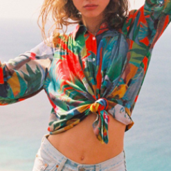 G.KERO Blouse PARAISO VERDE 7 G.KERO Blouse PARAISO VERDE -Robes Soldes Boutique gkero blouse paraiso verde 1