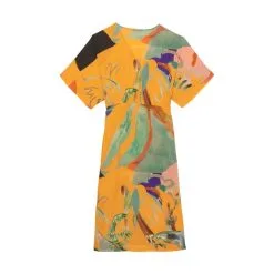 G.KERO Robe DANCING WOOD ORANGE -Robes Soldes Boutique gkero robe dancing wood orange 5