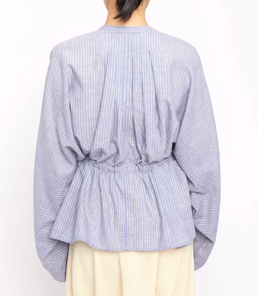 LAURENCE BRAS Blouse FER Blue 4 LAURENCE BRAS Blouse FER Blue – Image 2