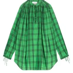 LAURENCE BRAS Robe MINI NEW CIGAR Green