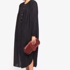 LAURENCE BRAS Robe CIGAR LONG Black -Robes Soldes Boutique laurence bras robe new gigar black 2