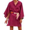 MARE DI LATTE Robe ALABAMA DARK PURPLE -Robes Soldes Boutique mare di latte robe alabama dark purple