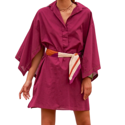 MARE DI LATTE Robe ALABAMA DARK PURPLE