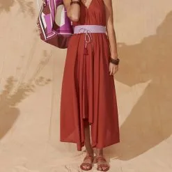 MARE DI LATTE Robe IVINA POTTER CLAY -Robes Soldes Boutique mare di latte robe ivina potter clay 2