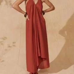 MARE DI LATTE Robe IVINA POTTER CLAY -Robes Soldes Boutique mare di latte robe ivina potter clay 4