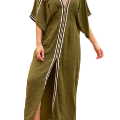 MARE DI LATTE Robe SOUANE Olive Green