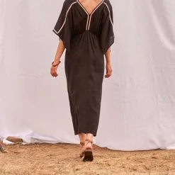 MARE DI LATTE Robe SOUANE BLACK 7 MARE DI LATTE Robe SOUANE BLACK -Robes Soldes Boutique mare di latte robe souane black 4