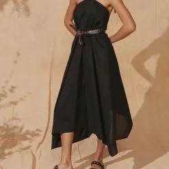 MARE DI LATTE Robe IVINA BLACK -Robes Soldes Boutique mare di latte robe tabata 2