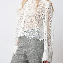 ROSEANNA Chemise CLEO GUIPURE -Robes Soldes Boutique roseanna chemise cleo guipure 1