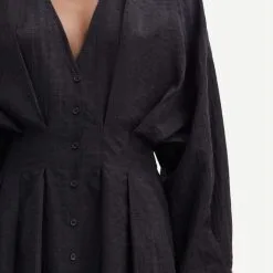 SAMSOE SAMSOE Robe ENGLA Black -Robes Soldes Boutique samsoe samsoe robe engla 5