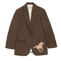 WASHINGTON DEE CEE WASHINGTON DEE-CEE CHECKERED BLAZER